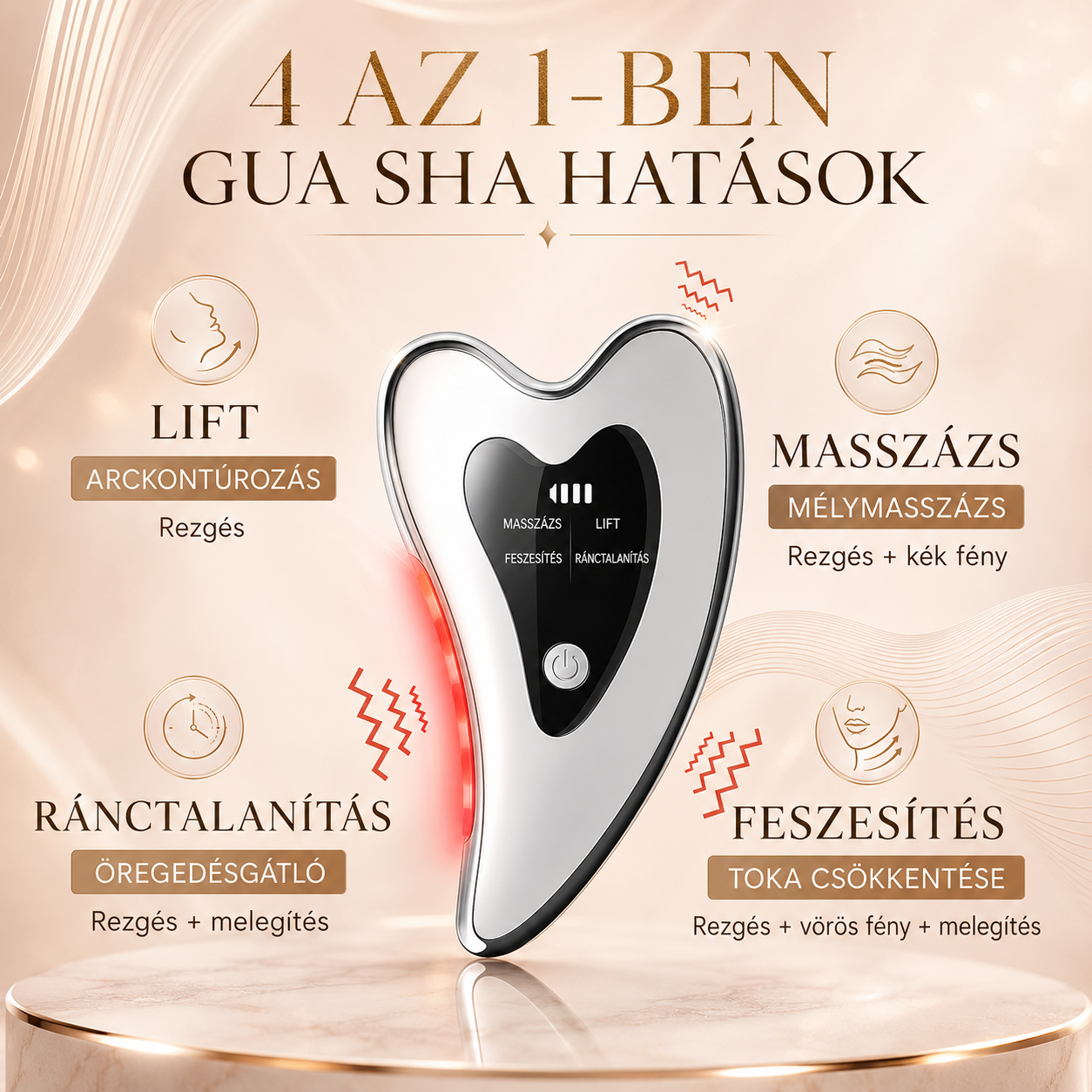 GlowForm Elektromos Gua Sha