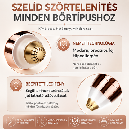 GlowTrim Elektromos Szemöldök- és Arctrimmer