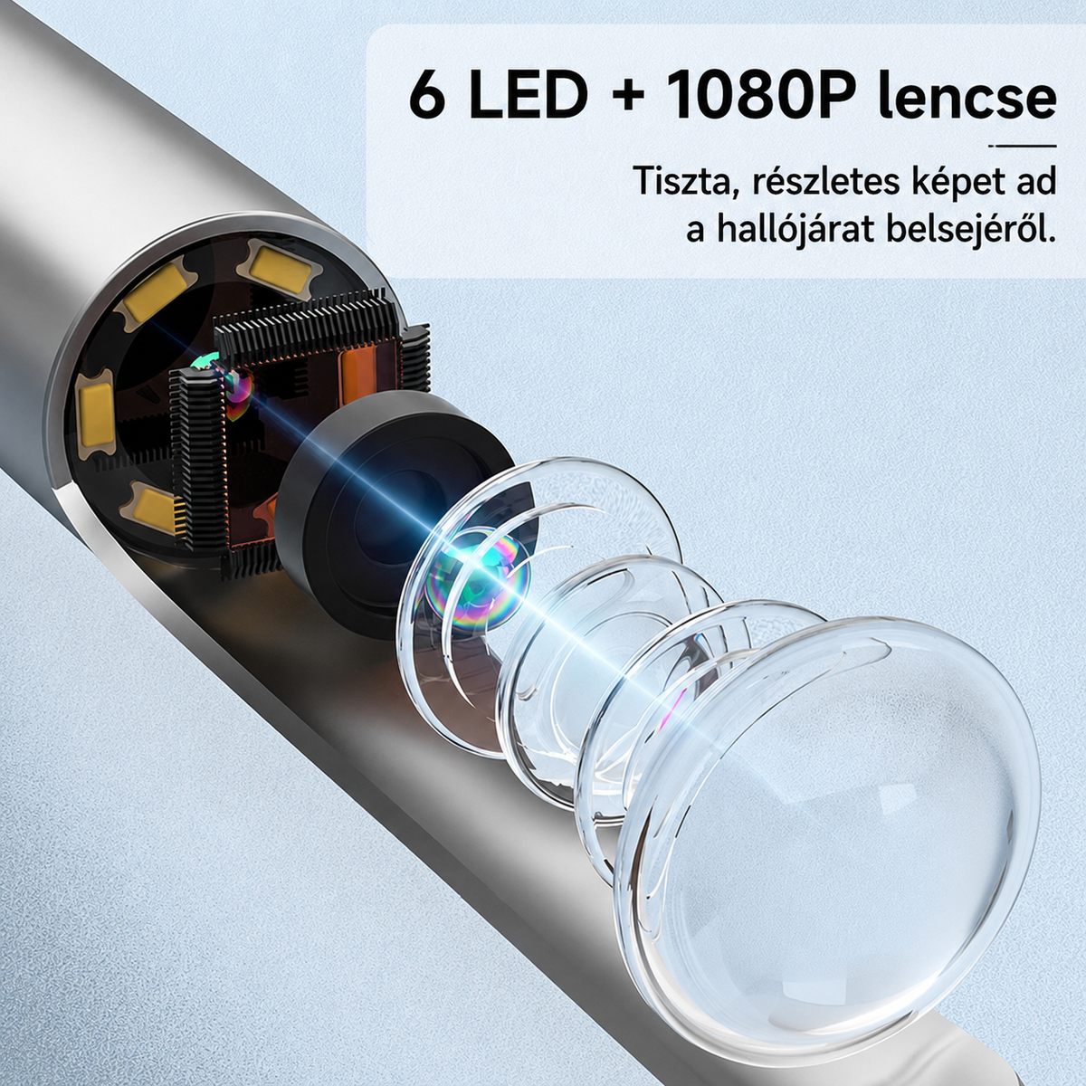GlowWave Smart EarCam - vezeték nélküli fültisztító kamera