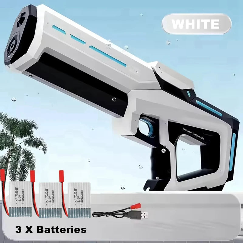 Electric Water Guns for Adults Powerful Squirt Automatic Suction Water Storage Gun Blasters Summer Pool Outdoor Game Toy Gift