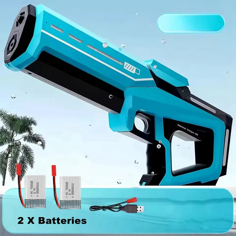 Electric Water Guns for Adults Powerful Squirt Automatic Suction Water Storage Gun Blasters Summer Pool Outdoor Game Toy Gift