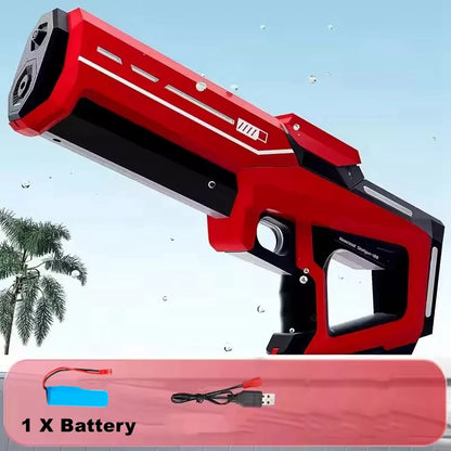 Electric Water Guns for Adults Powerful Squirt Automatic Suction Water Storage Gun Blasters Summer Pool Outdoor Game Toy Gift
