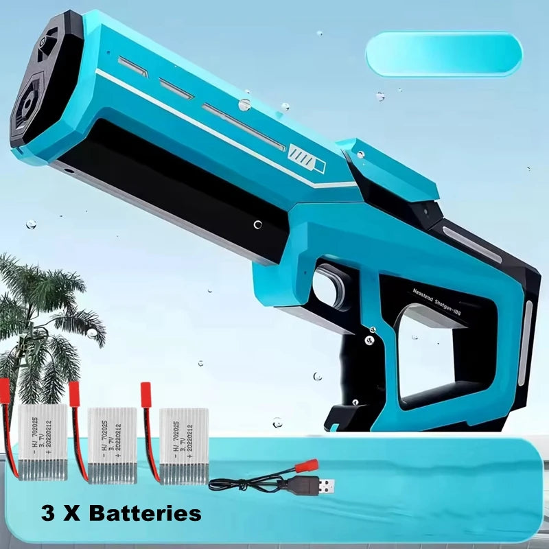 Electric Water Guns for Adults Powerful Squirt Automatic Suction Water Storage Gun Blasters Summer Pool Outdoor Game Toy Gift